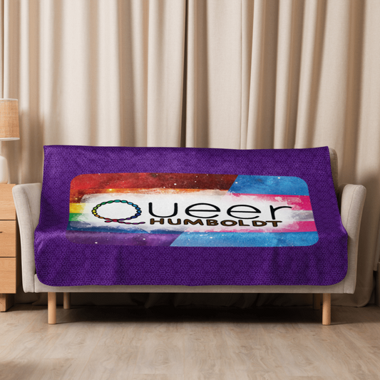 Queer Humboldt - MEDIUM Sherpa blanket