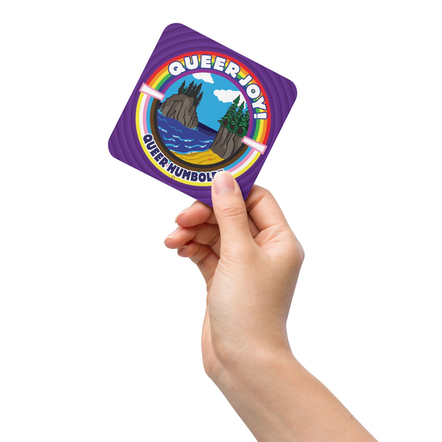 Queer Joy - Cork-back coaster