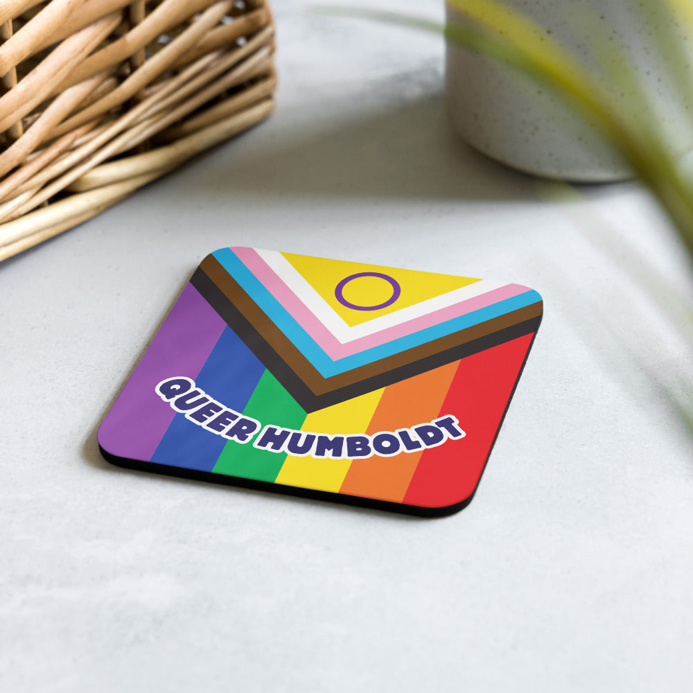 Queer Humboldt Progress Pride coaster