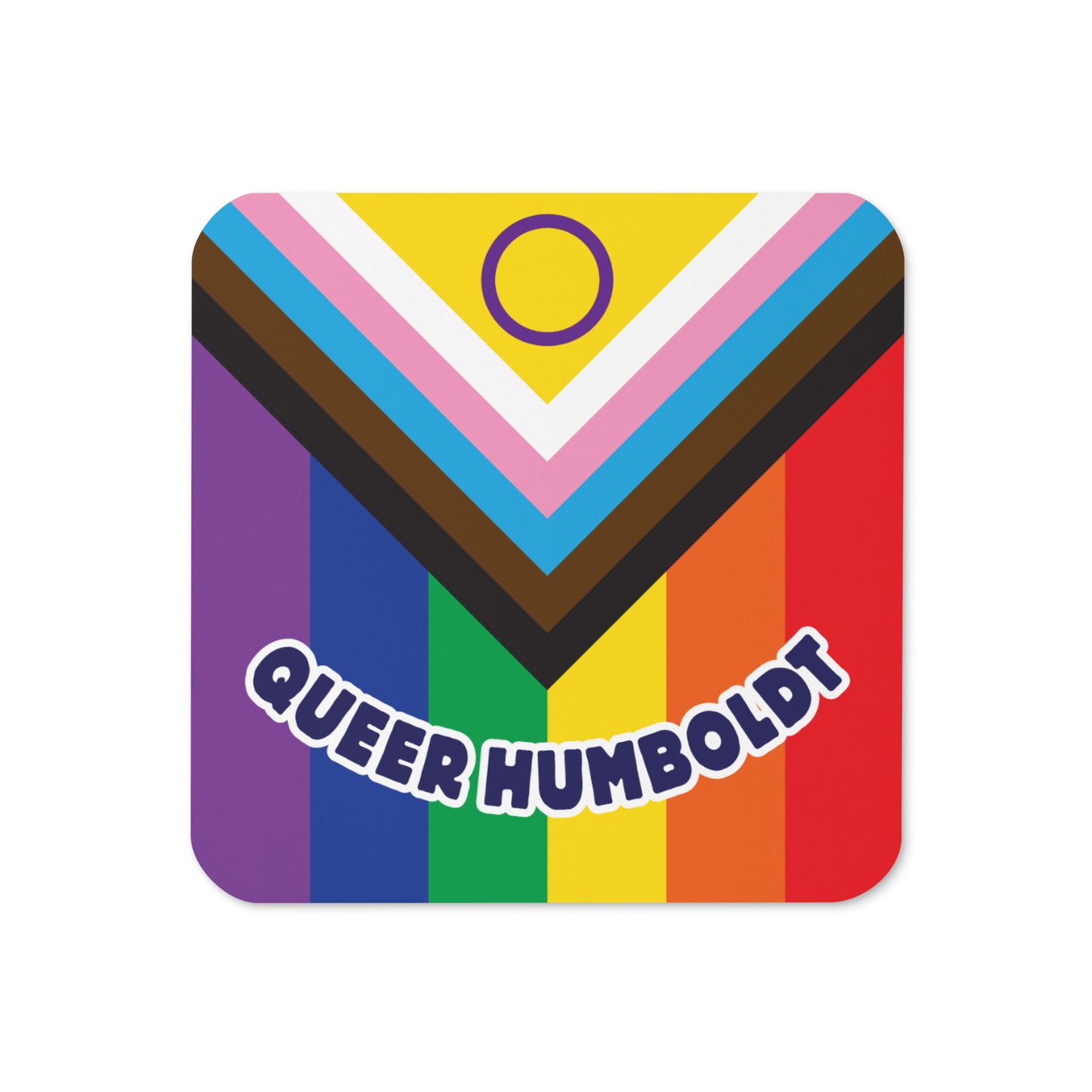 Queer Humboldt Progress Pride coaster