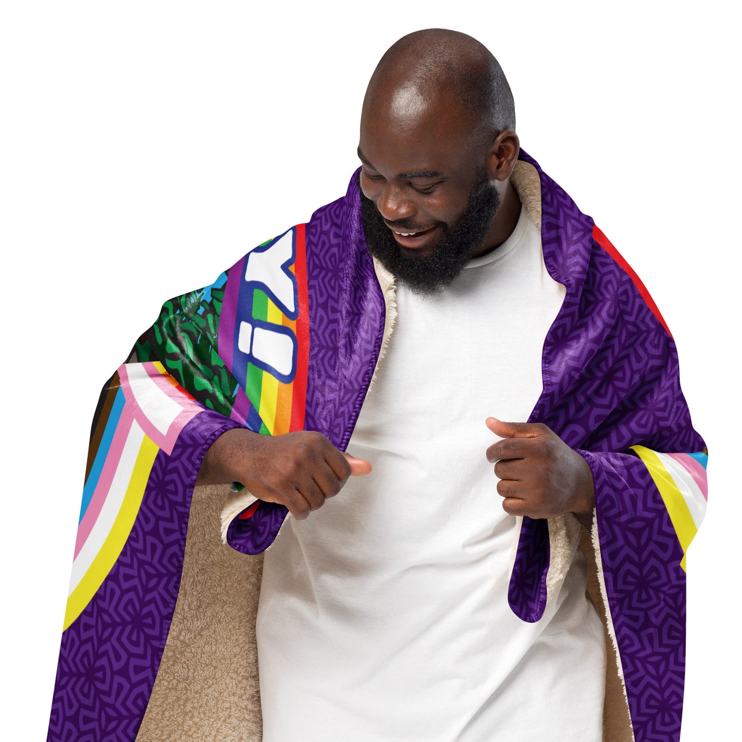 Queer Joy - MEDIUM Sherpa blanket