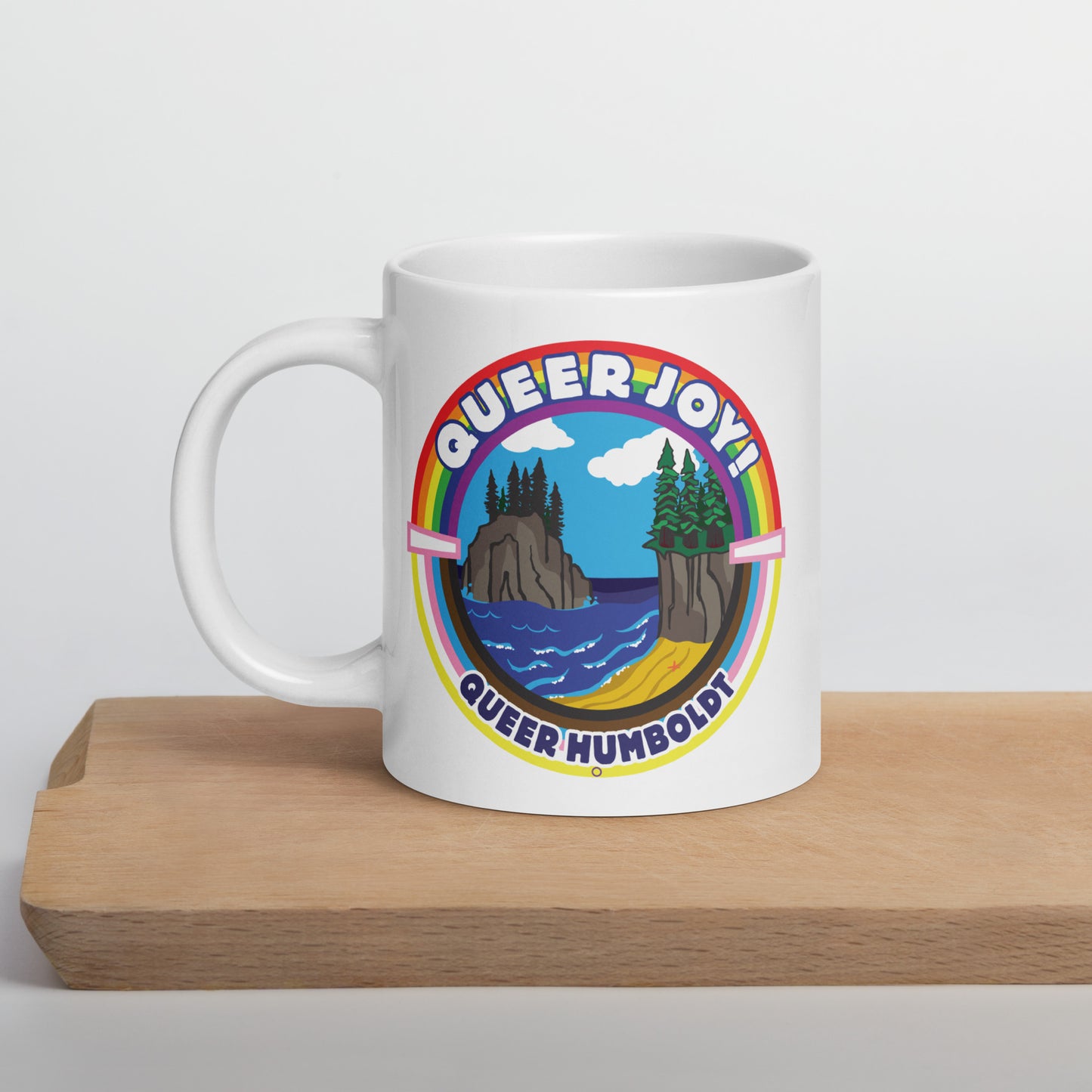Queer Joy - White glossy mug