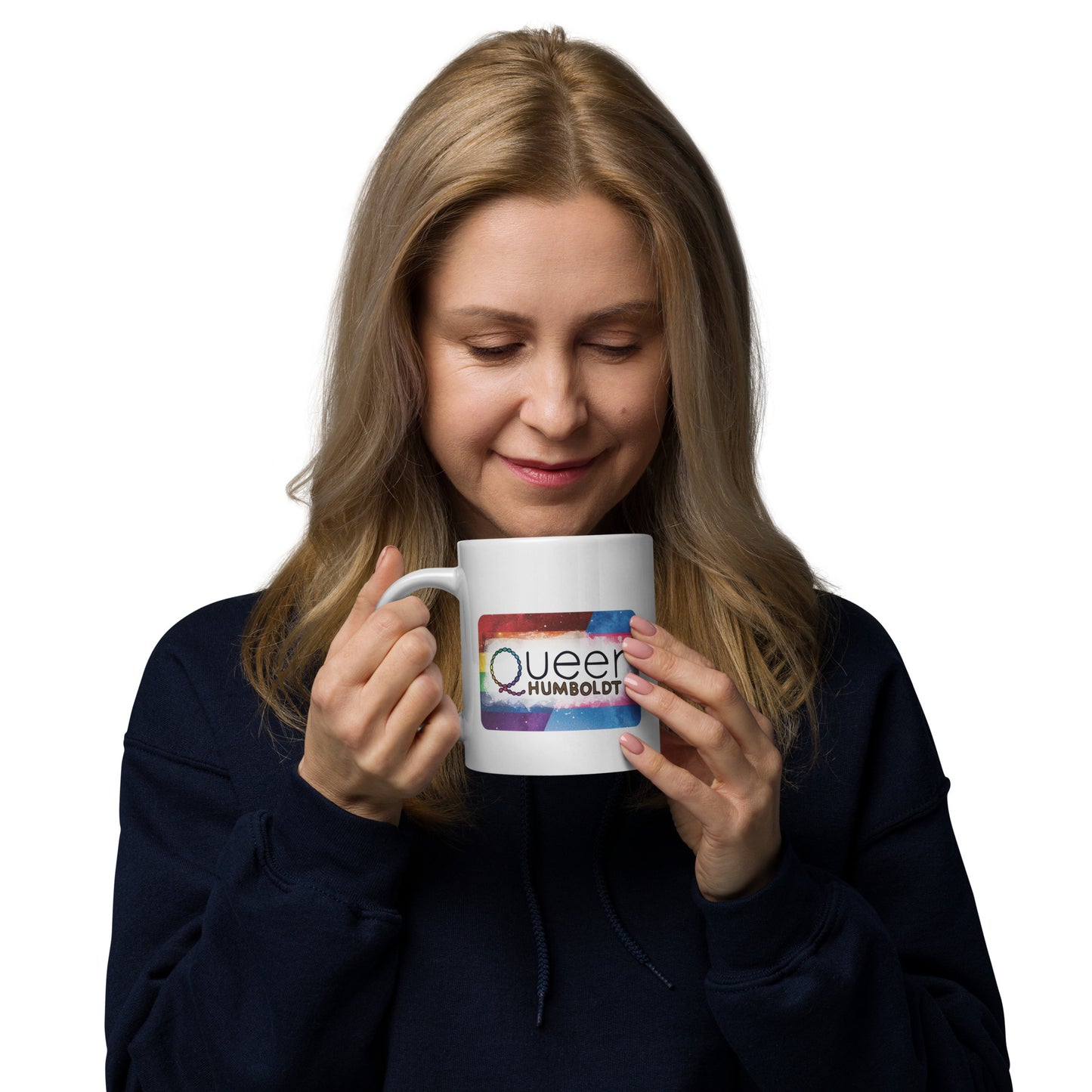 Queer Humboldt - White glossy mug